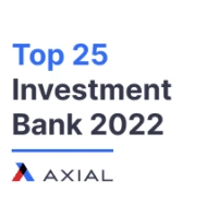 Top 25 Investment Bank 2022 Axial Badge